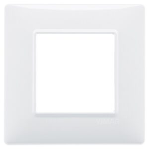 Placca 2M Bianco per Scatola Rotonda
